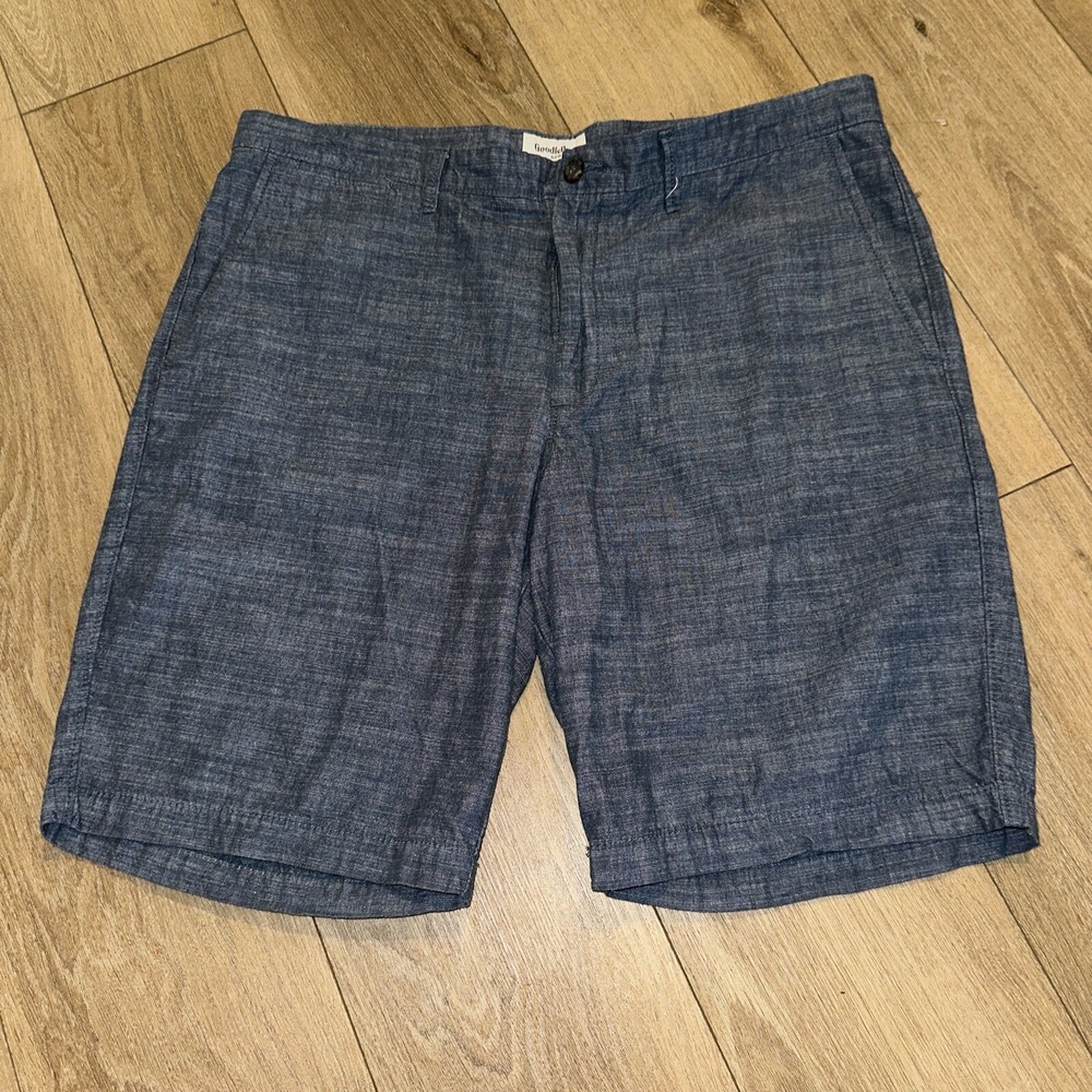 Goodfellow & Co Chino Linden Short Men's Size 40 Blue Slash Pocket‎ 10.5 Inseam